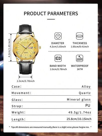 FANSICHEN Montre-bracelet pour hommes véritable imperméable et lumineuse , Montre-bracelet quartz décontractée à cadran en cristal - Cadeau idéal pour le port quotidien des hommes
