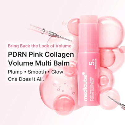 Medicube PDRN Pink Collagen Volume Multi Balm 10g – Baume Visage au PDRN & Collagène, Hydratant, Repulpant, Raffermissant & Soin Éclat
