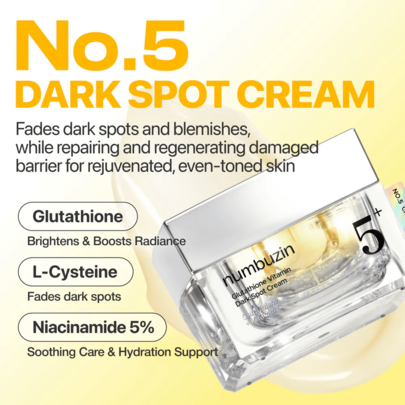 Numbuzin - No. 5+ Glutathione Vitamin Dark Spot Cream 50ML - Crème anti-taches vitamine
