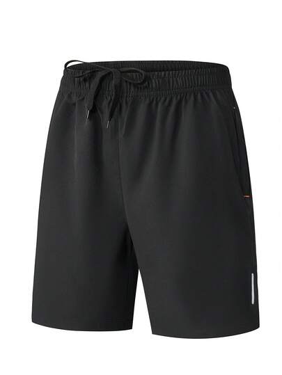 Shorts de sport à séchage rapide pour hommes, avec poches zippées, shorts bermuda d'entraînement décontractés, shorts de course respirants pour fitness et entraînement