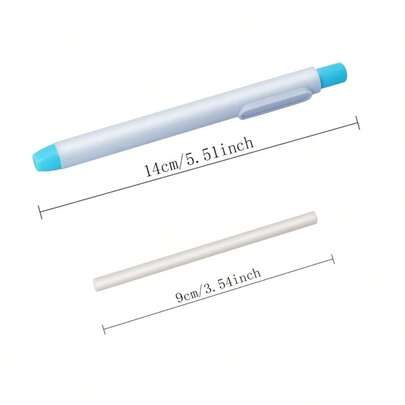 17 pièces/Set Gomme de style stylo professionnel pour le dessin et l'art, gomme de précision extensible à bouton, utilisée pour le nettoyage et l'effacement sans poussière, la peinture, le design, les fournitures d'apprentissage pour étudiants et artistes