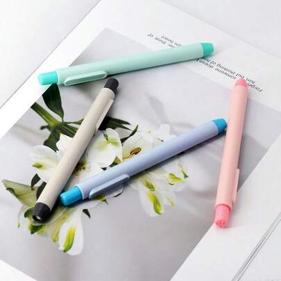 17 pièces/Set Gomme de style stylo professionnel pour le dessin et l'art, gomme de précision extensible à bouton, utilisée pour le nettoyage et l'effacement sans poussière, la peinture, le design, les fournitures d'apprentissage pour étudiants et artistes