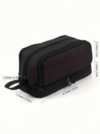 1 pièce Trousse à crayons de grande capacité personnalisée, sac à crayons avec nom personnalisable, sac de rangement personnalisé, convient pour les marqueurs et le rangement de papeterie portable, texte personnalisable, boîte de rangement cosmétique, par