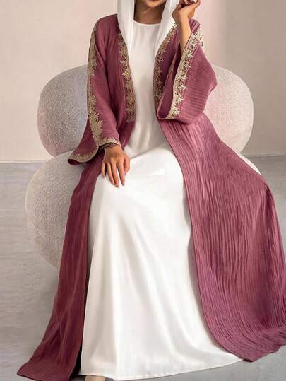 Al Najma Abaya brodé pour femmes
