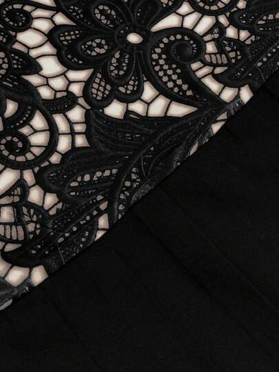 GlowEve Robe de mode en dentelle à col rond pour femmes grandes tailles, pour les rendez-vous et les sorties