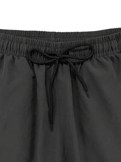 Hidkat Capris cargo légers d'été pour hommes, taille à cordon de serrage, grandes poches cargo, à la mode et polyvalents, convenant pour le port décontracté quotidien et la randonnée en plein air
