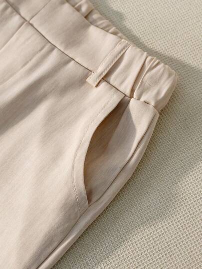 Ensemble 3 pièces de costume pour jeunes garçons, chemise blanche pure à manches longues et veste à revers simple boutonnage à manches longues kaki et pantalon de costume, nœud papillon élégant et raffiné, convient pour les tenues de vacances, Noël, Thank