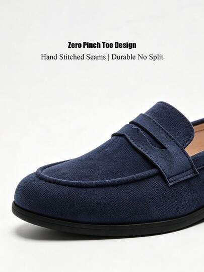 Salkin Mocassins Penny de luxe pour hommes, chaussures décontractées à enfiler souple de couleur unie, luxe abordable pour la vie moderne, confortables, respirantes, semelle antidérapante et résistante à l'usure, élégantes et à la mode, chaussures de gent