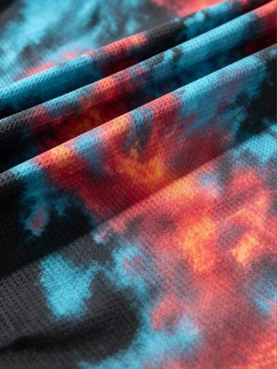 Gym Rark Short de sport décontracté d'été pour homme avec imprimé tie-dye