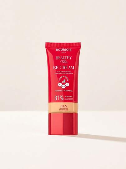 Bourjois Healthy Mix & BB Cream 3.5 Warm Beige 30 ml – BB Cream, 24h Hydration, For Women, Warm Beige, Vitamin C, Suitable For Daily Makeup
