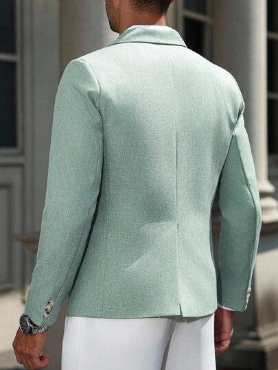 Manfinity Mode Blazer de mode grande taille pour hommes, style citadin