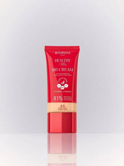 Bourjois Healthy Mix Clean & Vegan BB Cream 0.5 Warm Ivory 30 ml – BB Cream, 24H Hydration, For With Dry Skin, Warm Ivory, Vitamin C, Suitable For Morning Makeup Routine