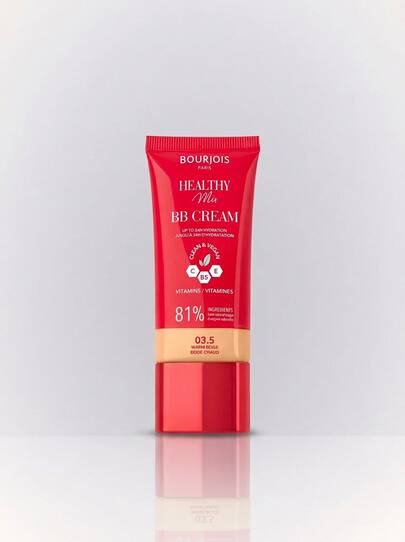 Bourjois Healthy Mix Clean & Vegan BB Cream 3.5 Warm Beige 30 ml – BB Cream, 24H Hydration, For With Dull Skin, Warm Beige, Vitamin C, Suitable For Daily Office Routine