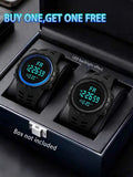 Achetez-en 1, obtenez-en 1 gratuit! Montre de sport pour hommes, affichage numérique à rétroéclairage LED, fonctions d'alarme et de minuteur, durable, convient pour une utilisation quotidienne en extérieur, cadeau idéal