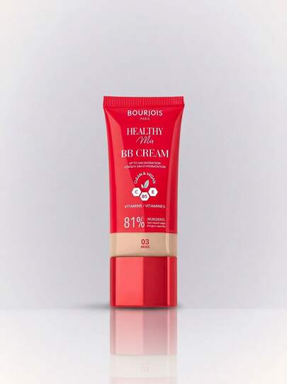 Bourjois Healthy Mix Clean & Vegan BB Cream 03 Beige 30 ml – BB Cream, 24-Hour Hydration, For Women, Beige, Vitamin C, Suitable For Daily Makeup Routine