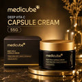 Medicube Deep Vita C Capsule Cream 55g Hydratant pour le visage coréen, Crème éclaircissante à la vitamine C avec 5% de niacinamide, Correcteur de taches brunes & Éclat radieux