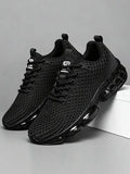 Chaussures de sport imprimées en 3D pour hommes 2026, baskets noires épaisses à semelle épaisse, Baskets augmentant la taille, absorbant les chocs, respirantes en maille, chaussures de sport streetwear polyvalentes pour hommes, chaussures de course marath