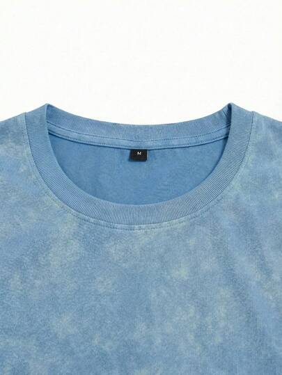 T-shirt à motif rétro pour hommes, imprimé polyvalent, en tissu tricoté respirant, convenant pour un port quotidien