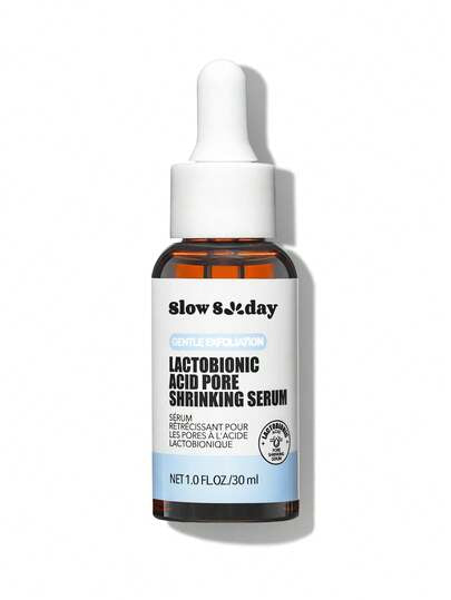 Sérum de réduction des pores à l'acide lactobionique SlowSunday, améliore les points noirs et les pores, exfoliation du visage, réduction des pores, base hydratante, lisse les ridules et les pores, base lissante et floutante, convient pour l'été, Y2K, Hal