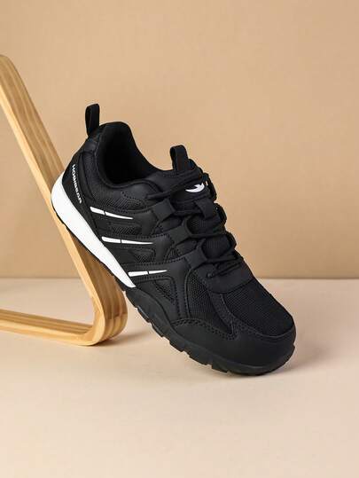 HOBIBEAR Chaussures de sport pour hommes, chaussures en maille respirante polyvalentes pour plusieurs scénarios, chaussures légères à double usage pour la marche en ville et la randonnée, chaussures décontractées pour hommes avec surpiqûres de blocs de co