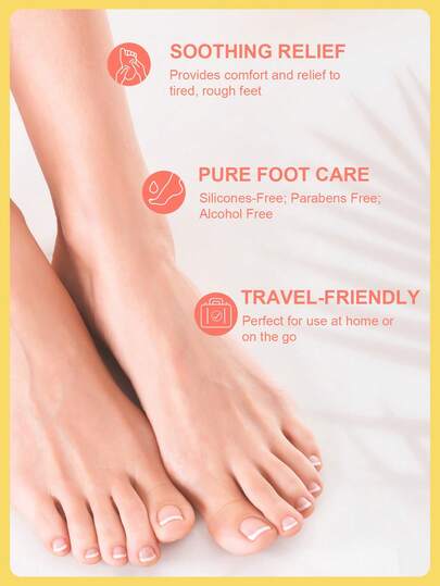 Crème apaisante pour les pieds SlowSunday à la pêche, avec extrait de pêche, huile d'olive, beurre de karité et vitamine E, apaise et nourrit en profondeur, convient pour les mains, les pieds, le corps et autres parties, soins des pieds et soins du corps,