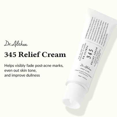 Dr. Althea Dr.Althea 345 Relief Cream 50ML Crème Visage Coréenne Hydratante Apaisante Korean Skincare Barrier Repair Cream Kbeauty Soin Visage Pour Peau Sensible Déshydratée Redness Relief Cream Hydratation Profonde Glow Skin Glass Skin Crème Réparatrice