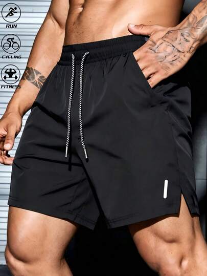 GymBeat Manfinity KASUA Short de bain pour hommes avec taille à cordon de serrage et poches obliques, vacances