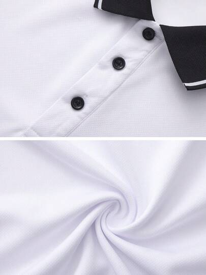 Chemise polo pour hommes printemps/automne, style gentleman mode décontracté professionnel, manches longues avec col