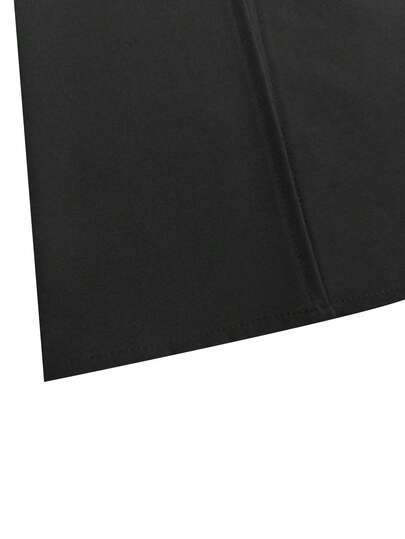GlowEve Robe midi élégante à col V pour femmes grandes tailles, robe à col V profond avec décoration de boucle métallique, design A-line avec fente avant, convient pour les déplacements quotidiens, le bureau, les fêtes, les cocktails, les invités de maria