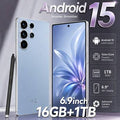 Téléphone S26 Ultra 5G déverrouillé, écran HD 6,9", 8+256 Go, appareil photo 108 MP, batterie 8000 mAh, Android 15