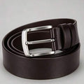 Nouvelle ceinture pour hommes, style business décontracté, pour extérieur et voyage, matériau PU durable avec boucle en métal d'alliage, design de boucle à ardillon pratique, convient pour s'assortir à divers pantalons, ceinture polyvalente