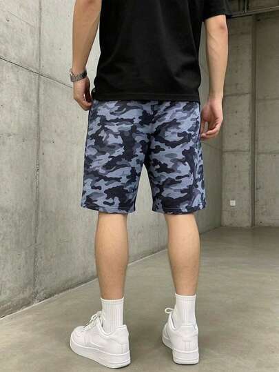 Shorts d'été amples et décontractés pour hommes - Cordon de serrage élastique réglable, convient pour la salle de sport, la course, les activités de plein air