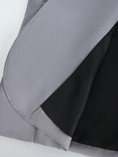 Manfinity Mode Ensemble de costume décontracté léger pour hommes, comprenant veste et pantalon, coupe slim, convient pour le printemps, l'été et l'automne