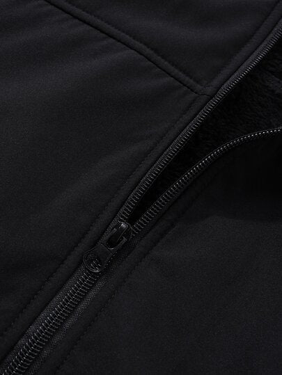 Manfinity Homme Veste à capuche doublée de teddy pour hommes