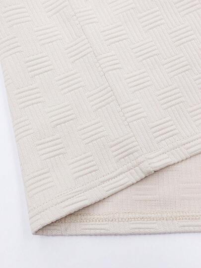 Polo décontracté pour homme, unicolore et texturé, pour le trajet quotidien
