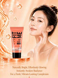 Maybelline Bare Glow Radiance Lotion #01 Échantillon 5ml, 3 pièces, Améliore la texture de la peau, Triple essence hydratante, Éclaircissant à la vitamine C, Éclaircit le teint, Convient aux peaux normales à grasses