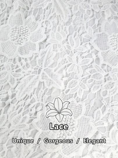 Robe sirène midi en dentelle blanche élégante grande taille pour femmes, col revers croisé en V, manches courtes, ceinturée, moulante, pour bureau, église, invitée de mariage et soirée