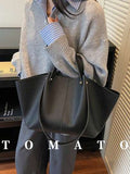 1 pièce Sac à épaule polyvalent mode pour femmes, sac fourre-tout rétro en PU de couleur unie, avec design de poche intérieure, sac trapézoïdal grande capacité, convient aux jeunes femmes - sorties, shopping, salle de classe, rendez-vous, cadeaux pour dam