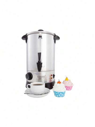 CAMRY Bouilloire à eau, Urne de restauration, Distributeur d'eau chaude - Capacité 8,8L, Acier inoxydable, Distributeur à robinet, Idéal pour le bureau & la restauration
