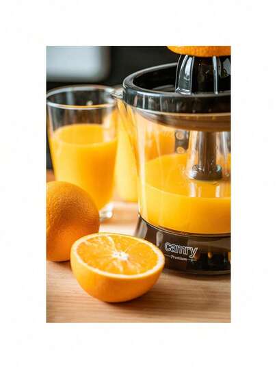 CAMRY Presse-agrumes, Presse-orange électrique, Presse-agrumes - 40W, Carafe 1L, Double rotation, 2 tailles de cône, Démarrage/Arrêt automatique