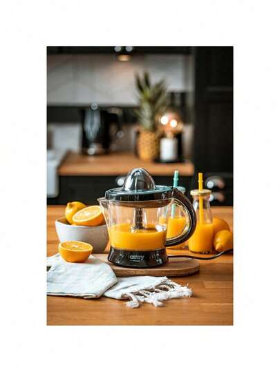 CAMRY Presse-agrumes, Presse-orange électrique, Presse-agrumes - 40W, Carafe 1L, Double rotation, 2 tailles de cône, Démarrage/Arrêt automatique