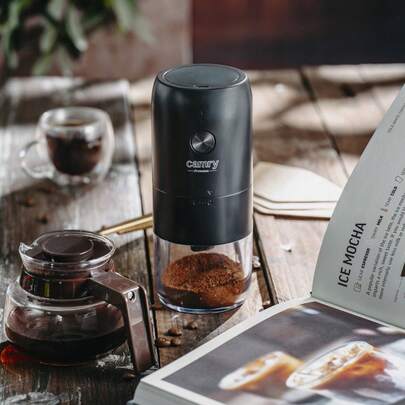 CAMRY Moulin à café sans fil, Moulin à café rechargeable par USB, Moulin à café électrique portable - Design compact, Recharge USB