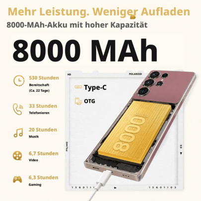 S26 Ultra 5G - batterie 8000mAh, caméras 72+108MP, écran 6,9 pouces, 8GB+256GB/12GB+512GB/16GB+1TB, smartphone 5G double SIM double veille.