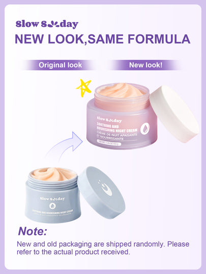 Crème de nuit apaisante et nourrissante Slow Sunday, hydratante, éclaircissante et raffermissante pour la peau, K Beauty, bon choix pour les vacances, les essentiels de voyage, Halloween, convient pour les soins de la peau en été