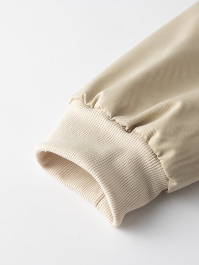 Core Aspect Veste de baseball décontractée à manches longues avec fermeture éclair, couleur unie, pour hommes