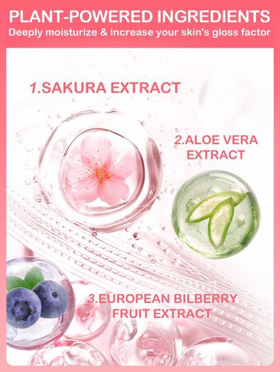 Sérum Essence Sakura Slow Sunday, Sakura, Hydratant et Illuminateur, Convient pour les Cernes, les Ridules et les Poches sous les Yeux, Bon Choix pour les Vacances, les Essentiels de Voyage, Halloween, Convient pour les Soins de la Peau en Été