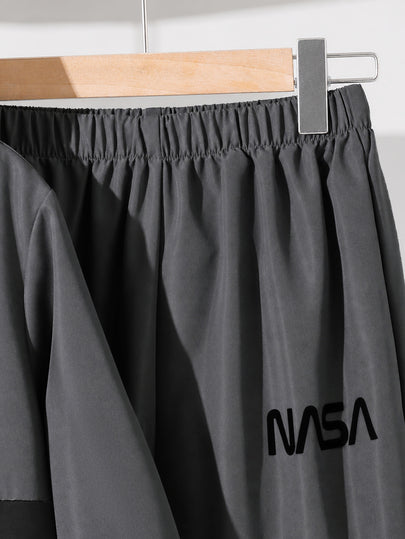 Ensemble 2 pièces pour garçon préadolescent, veste à capuche et pantalon de sport décontracté avec graphiques et blocs de couleurs, convient pour l'école, le quotidien, les vacances, les sports, l'automne/l'hiver