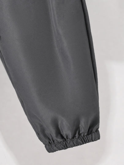 Ensemble 2 pièces pour garçon préadolescent, veste à capuche et pantalon de sport décontracté avec graphiques et blocs de couleurs, convient pour l'école, le quotidien, les vacances, les sports, l'automne/l'hiver