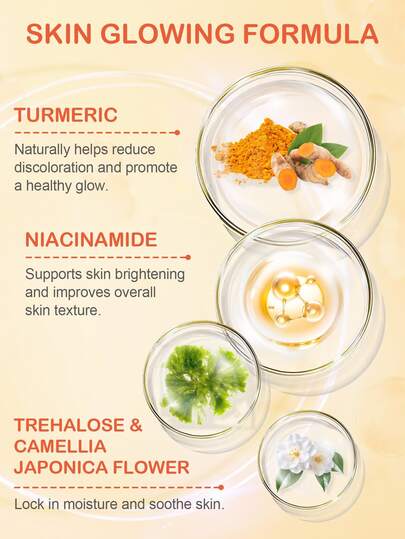 Crème anti-taches brunes Slow Sunday au curcuma, hydratante, éclaircissante et raffermissante pour la peau, K-Beauty, bon choix pour les vacances, les essentiels de voyage, Halloween, convient aux soins de la peau en été