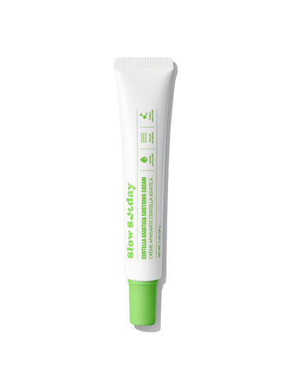 Crème apaisante Slow Sunday à la Centella Asiatica, Centella Asiatica, hydratante, éclaircissante et raffermissante pour la peau, K Beauty, bon choix pour les vacances, les essentiels de voyage, Halloween, convient pour les soins des yeux en été